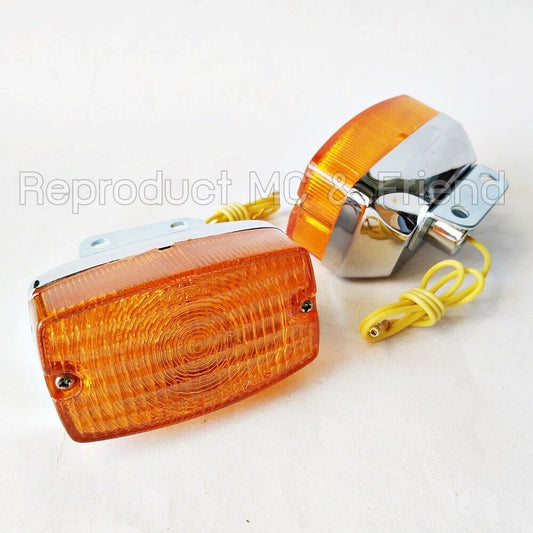 2x Front Winker Turn Signal Lamp New Fits Suzuki FR50 FR80 FR80N
