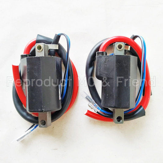 2x Ignition Coils 12V. New For Suzuki T250 T305 TC305 T350 T500 GT185 GT250