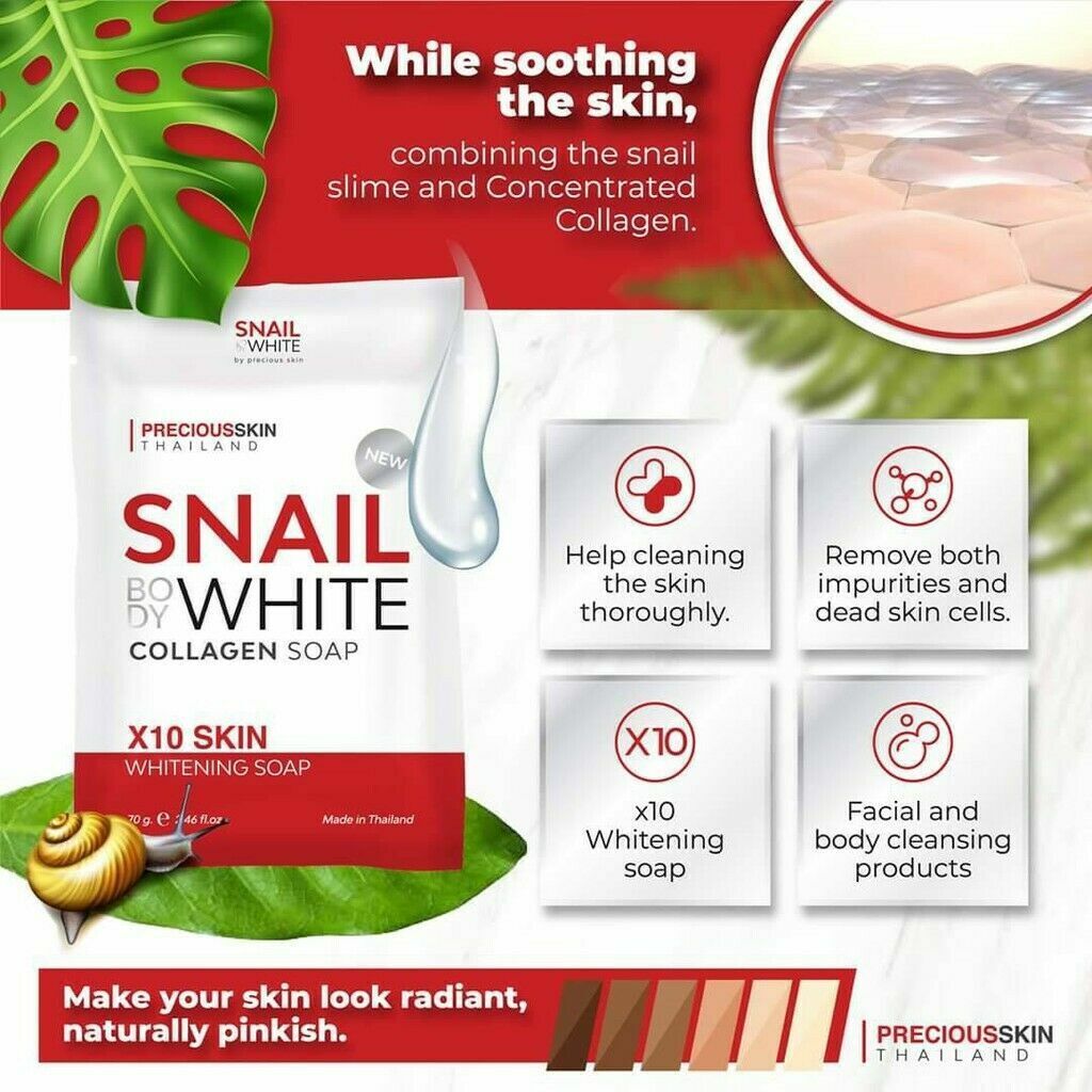 Snail White Snail Body White Collagen Soap 70 g