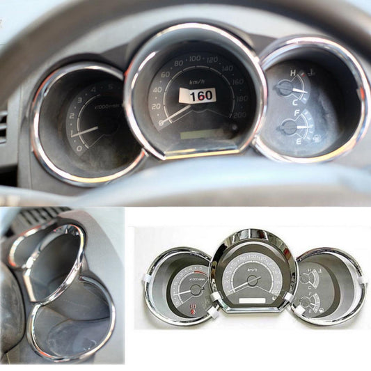Toyota Hilux Vigo Sr5 Mk6 2005 - 2011 Chrome Dash Gauge Cover Trim
