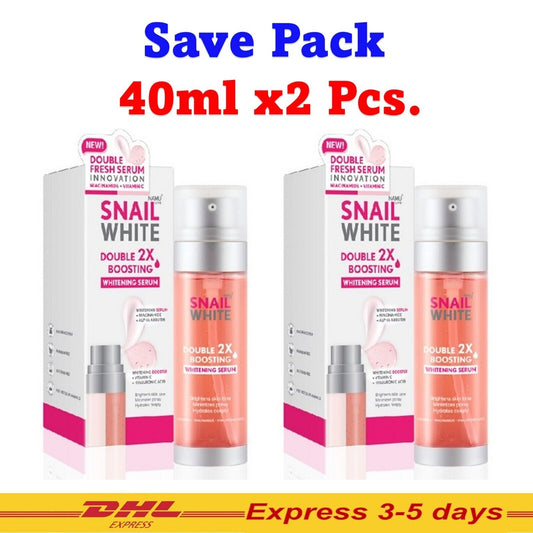 2x Snailwhite Namu Life Double Boosting Serum Paraben & Fragrance Free 40ml+40ml