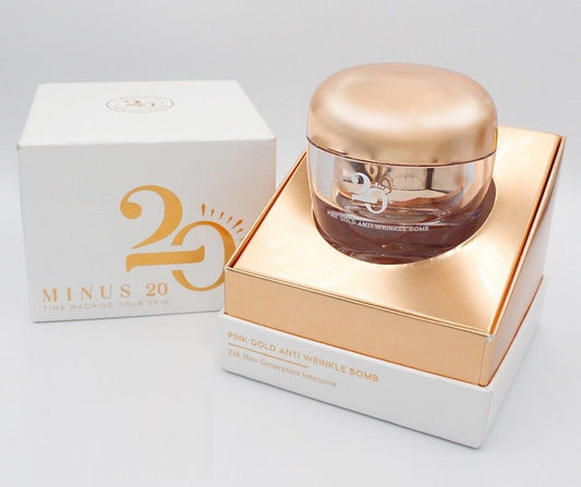 Minus 20 Pink Gold Collagen Skin Serum Anti-Aging Wrinkle Bomb 24K Whitening