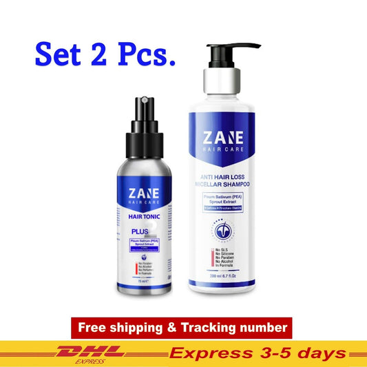 Zane Hair Care Tonic & Shampoo Set 2 pcs Anti Hair Loss Reduce Hair Fall 200ml