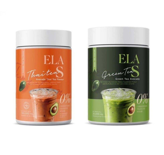 2x ELA S Thai Tea & Green Tea Instant Drink Fragrant, delicious, low calories