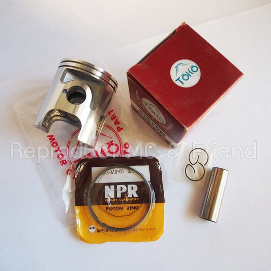 Piston + Ring + Pin Set OS 0.75 (Dia=56.75mm) JP : Fits Yamaha DT125 (1978-1981)