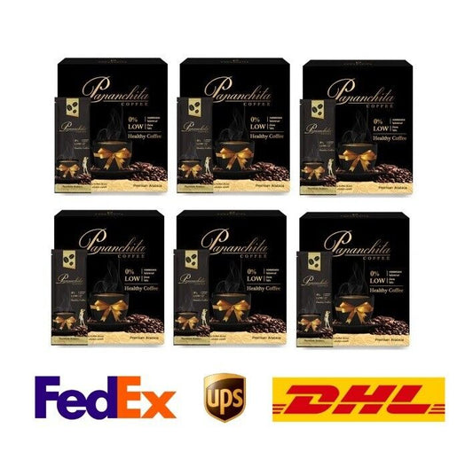 6xPananchita Coffee Instant Drink Weight Management 0% Sugar Trans Fat Burn Slim