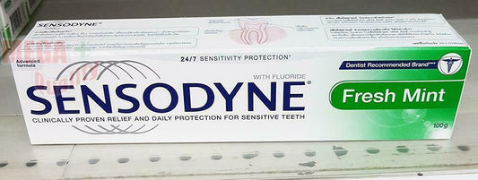 Sensodyne Fluoride Toothpaste FRESH MINT Clinically Proven Relief Sensitive 100g