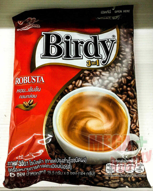 3 in 1 ROBUSTA Coffee Non-dairy creamer Low Sugar Instant Coffee 16.5g x 8 stick