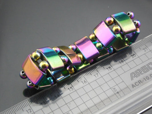 LP Somporn Rainbow Magnetic THAI WEALTH PENDANT Amulet LEKLAI Jewelry Bracelet