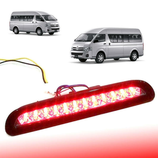 Toyota Hiace Commuter 2005-ON Rear 3rd Brake Light Clear Lens Red LEDs For