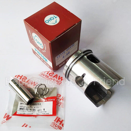 Piston+Rings+Pin Set OS 0.50 (Dia : 54.50mm) Fits Suzuki K125 mark 1/2/3/4 S10