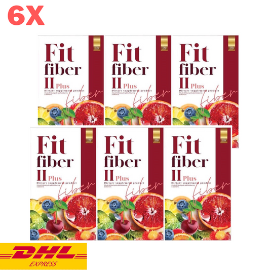 6x DW Fit Fiber II Plus Detox Drink Powder Weight Control Slim Diet Supplement