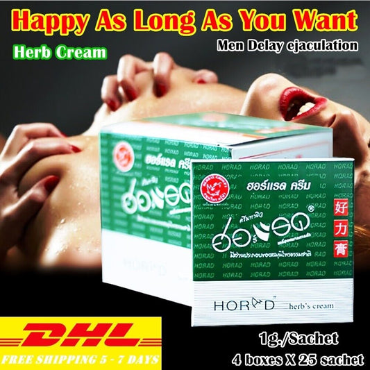 Sex Cream For Men External Anti Premature De lay Ejaculation Prolong 100 Sachets