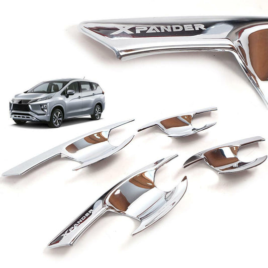 Door Handle Bowl Cover Chrome Trim Fit Mitsubishi Xpander NC1 2018 2019 2020