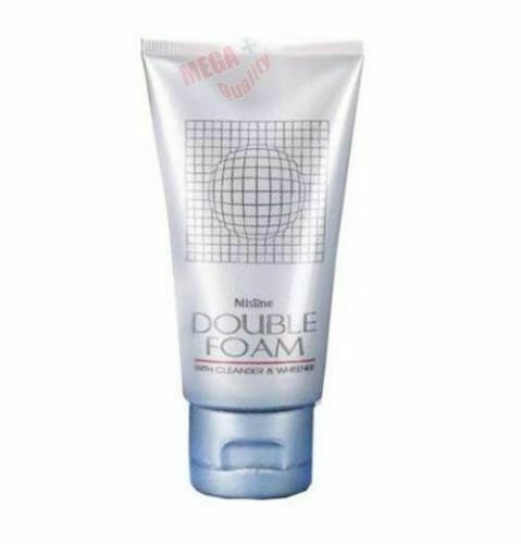 Mistine DOUBLE FOAM with Cleanser + Whitener Whitening Face Lightening Skin 100g
