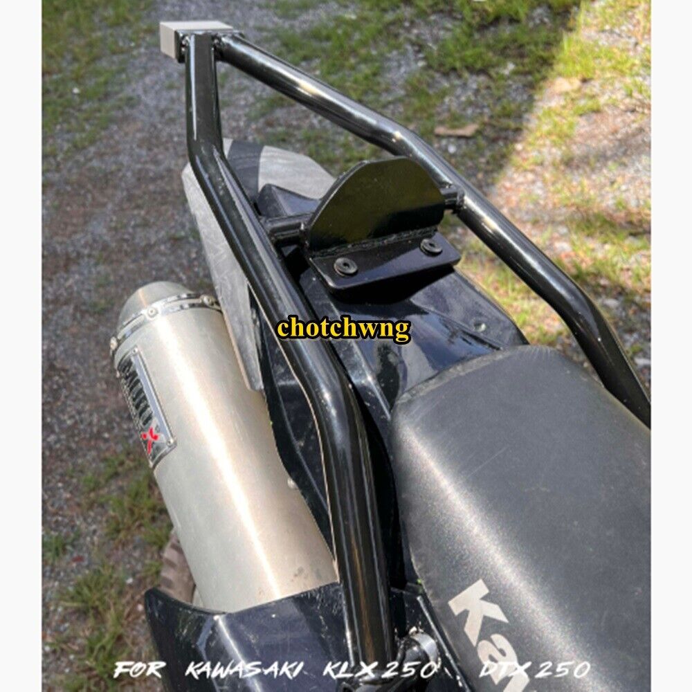 Kawasaki KLX250 - DTX250 Tail bar Rear Black Motorcycle with Titanium at end bar