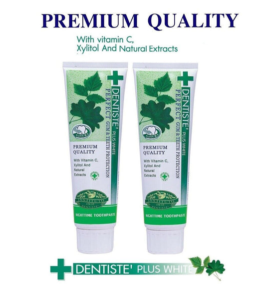 2X100g.Original Dentiste Plus Premium White Quality Toothpaste Gum Teeth Protect