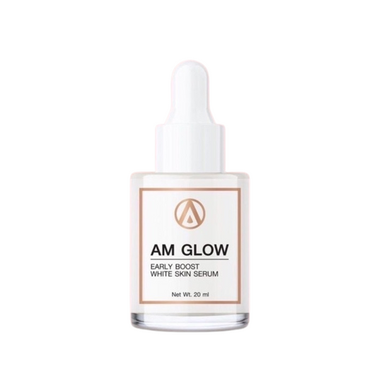 AM GLOW Serum Early Boost White Skin Bright Reduce Dark Spots Acne Scars 20 ml