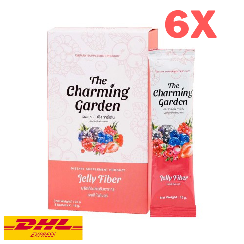 6x The Charming Garden Jelly Fiber Drink Weight Control Detox Help Excretion
