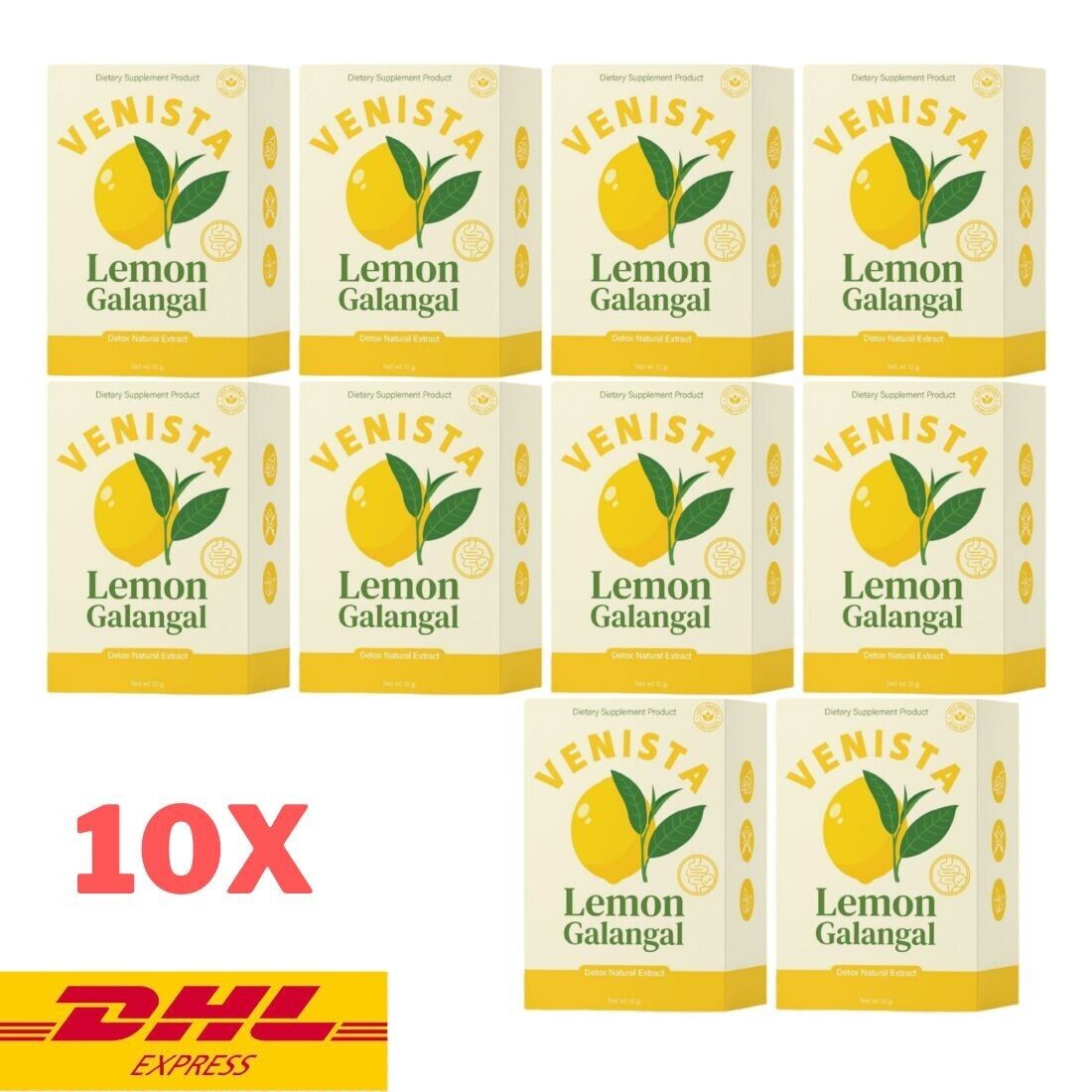 10x Venista Lemon Galangal Clean Help Excretion Hunger Control Diet Supplement