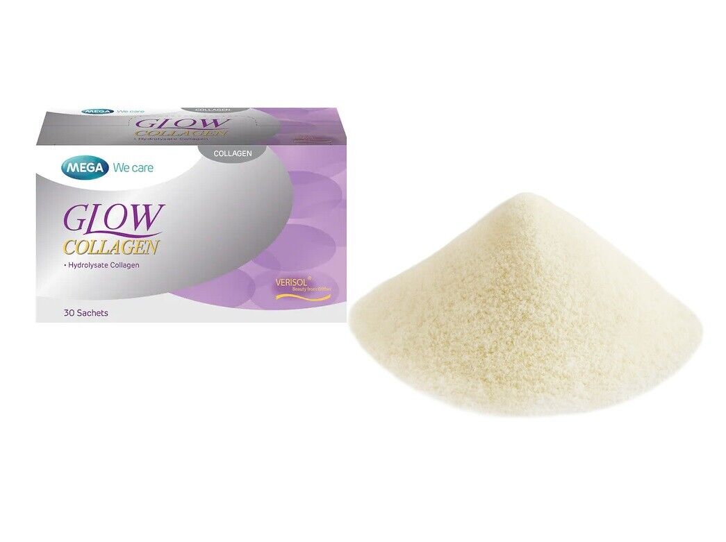Mega We Care Glow Collagen Reduce Wrinkles dark spots Skin Clear whitening