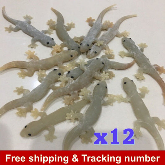 12x Fake Realistic Rubber Lizard Reptile Animal Toy Free ship with Track