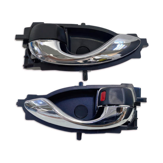 Black Chrome PAIR Inner Door Handle FIT Toyota Yaris Sedan Vios 2013-2022 NSP150