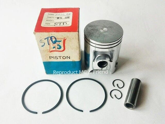 Piston+Ring+Pin+Clips Set Size STD. (Diameter = 52.00mm.) New Fits Yamaha RX100