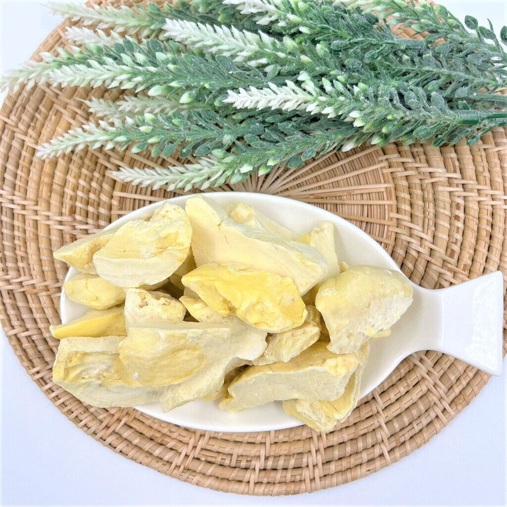 3x Durian Monthong Freeze Dried Grade A Snack Thai King Fruit Zip Lock Bag 200 g