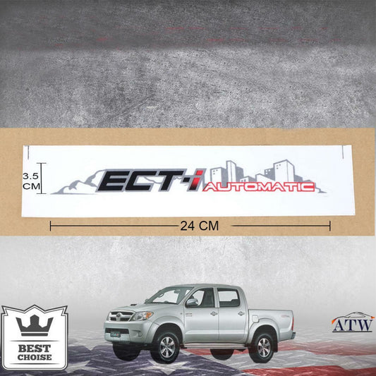 ECT-I AUTOMATIC 2PCS Sticker Badge Decal For Toyota Hilux Vigo SR5 MK6 MK7 05-14