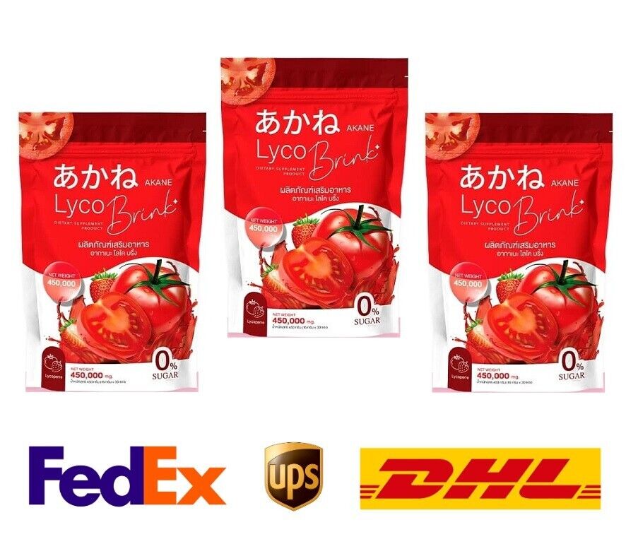 3x Akane Lyco Brink Tomato Powder Drink Bright skin moist, dark spots fade
