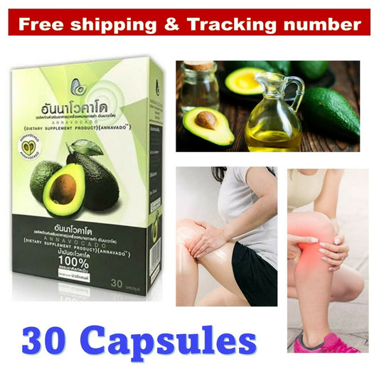 30 Capsules Annavocado 100 Natural Organic Avocado Extract Dietary Supplemental