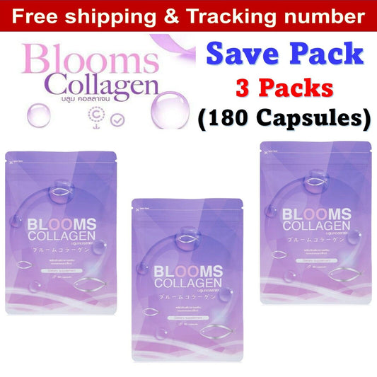 3x Blooms Collagen 100% Pure Collagen from Japan Radiant Aura Healthy Soft Skin