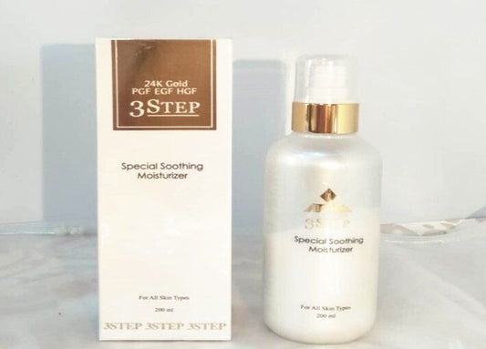 Korea 3Step 24K Gold PGF EFG HGF Special Soothing Moisturizer 200ml #ibea