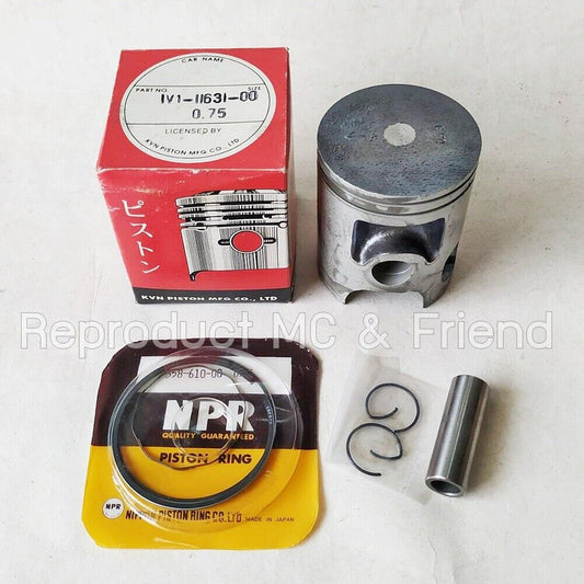 Yamaha RX100 Piston + Ring + Pin + Clips Set Oversize 0.75 (Diameter = 52.75mm)