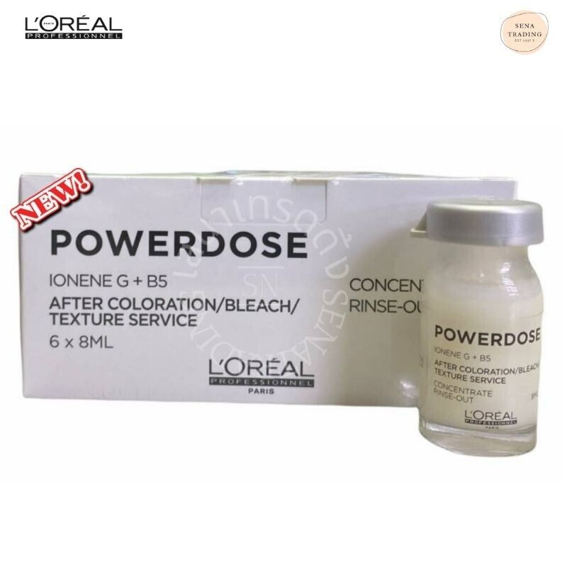 10x LOREAL POWERDOSE IONENE Repair Steam Serum Damage Hair Concentrat Rinse-out