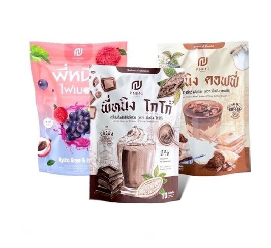 P Ning Coffee, Cocoa, Fibery Mix Instant Drink No Sugar added shape care