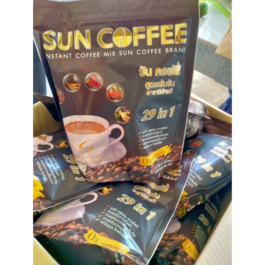 10x Sun Coffee Healthy Instant Coffee Weight Loss 29 in1 Slender No Cholesterol