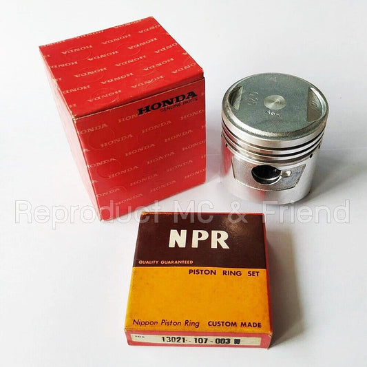 Piston & Ring Rings Set OS 0.25 For Honda CB100 CL100 CL100S XL100 SL100