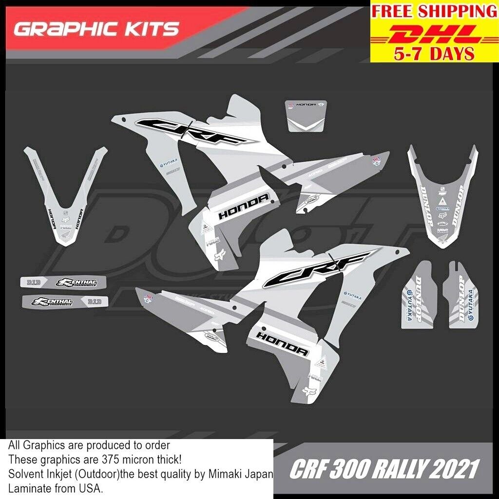 I23 Stickers Kit For Honda CRF 300 Rally 2021 Motocross Graphics Bike Decals crf