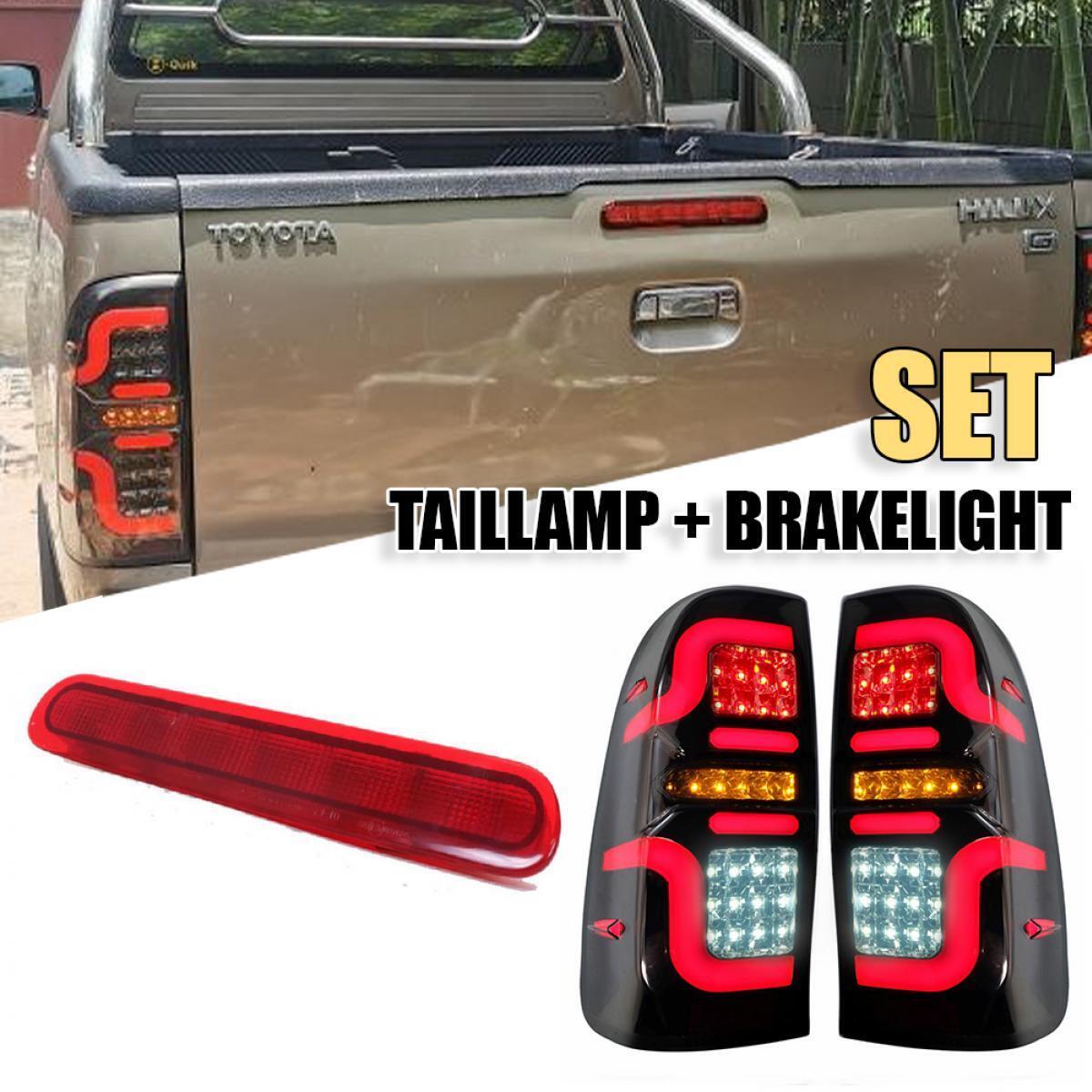 FOR TOYOTA HILUX SR5 MK6 MK7 PICKUP 2005-2014 SET LR TAIL LAMP LED BRAKE LIGHT