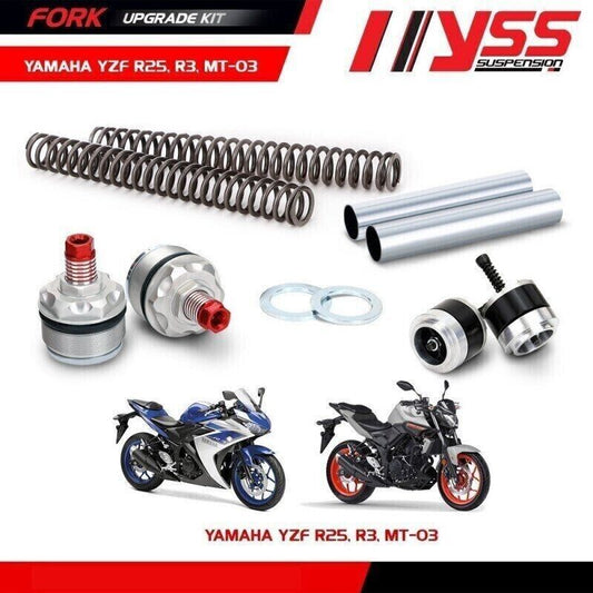 YSS FRONT FORK UPGRADE KIT FOR Yamaha R3 , MT03 NEW