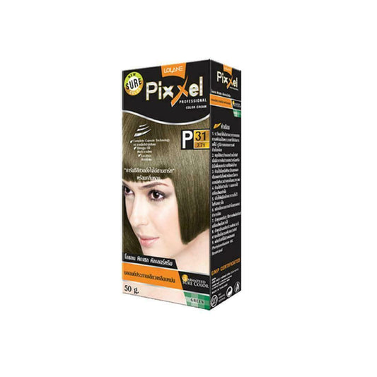 Lolane Pixxel Color Cream P31 7.71 Ash Green Blonde 100 ml Omega Oil Lecithin