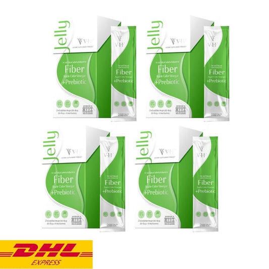 4x Vif Fiber Jelly Apple Cider Vinegar Probiotic Help Excretion Diet Supplement