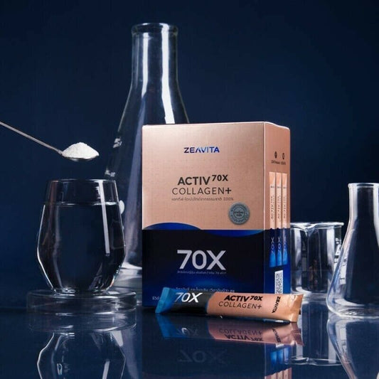 2X ZEAVITA Collagen Activ 70x Dipeptide Supplements Vitamin B3 C Skin Brighten