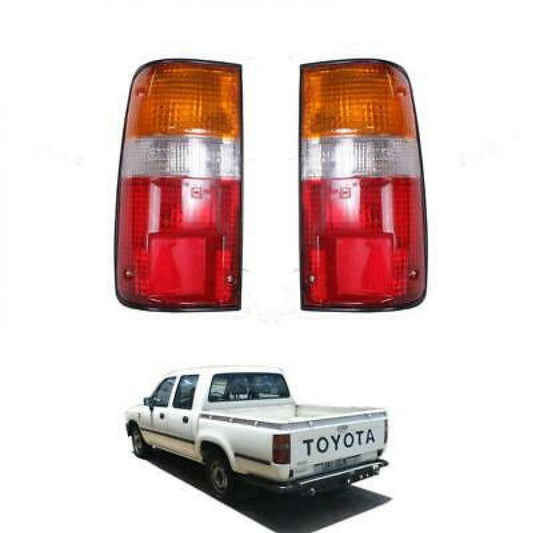 Pair Tail Light Lamp 4 Screw Fit Toyota Hilux N80 90 N100 N110 Pickup 1989-97