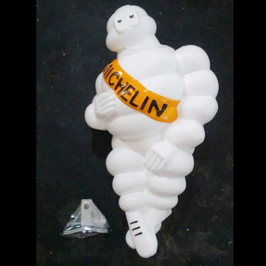 17 INCHS MICHELIN MAN DOLL FIGURE BIBENDUM ADVERTISE TIRE COLLECTIBLES + BRACKET