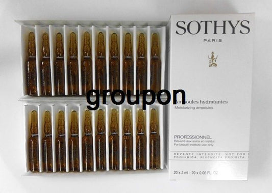 Sothys Moisturizing Ampoules 2ml x 20 Amp Cabin Size Prof Salon #ibea