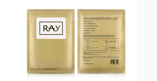 2 Boxes x Thailand Ray Facial Silk Mask Moisturizing Gold Box #ibea