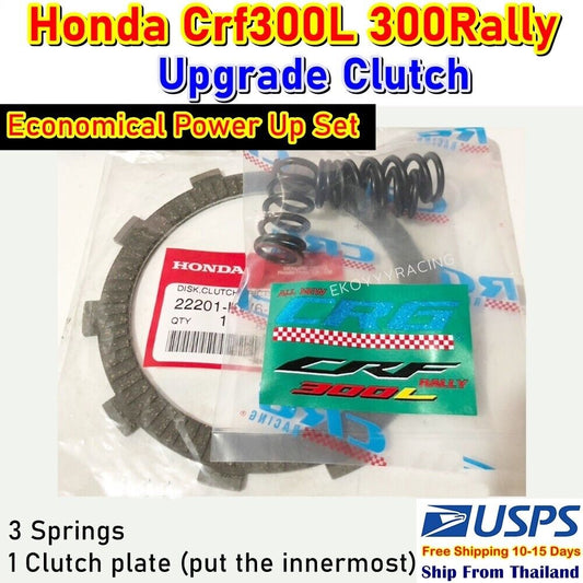 Clutch upgrade Kits Set For Crf300l Crf300rally 1 Plate 3 Pressure Springs New